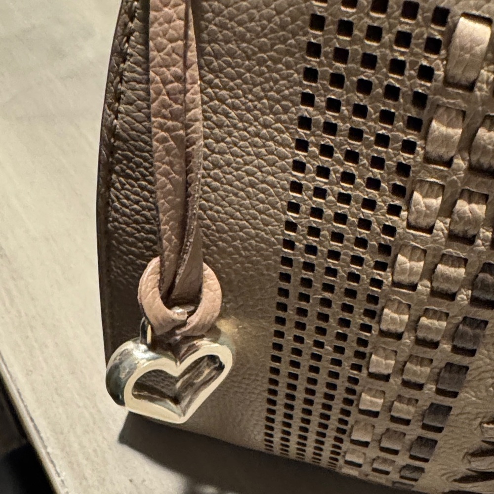 Brighton Taupe Crossbody with Woven Accents - Picture 8 of 10